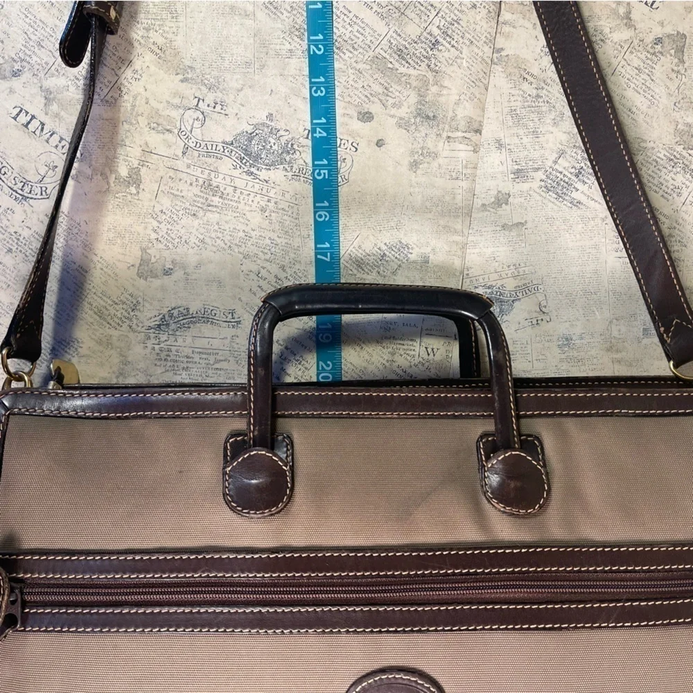 Rare Vintage Gucci Knight Crest Canvas & Leather Briefcase | Made in Italy